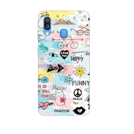 Husa Silicon Soft HQ Print Motorola E20 Model Meow