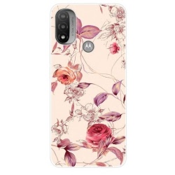 Husa Soft din silicon pentru Motorola E20 trandafiri