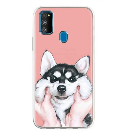 Husa Silicon Soft HQ Print, Compatibila Cu Motorola Moto E20, Cute Dog