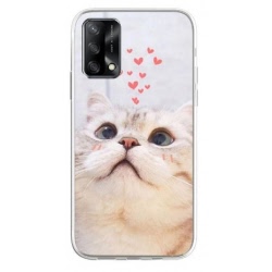 Husa Silicon Soft HQ Print, Compatibila Cu Oppo A55 5G, Love cat
