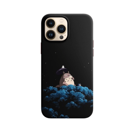 Husa compatibila cu Apple iPhone 13 model Lovely Totoro, Silicon