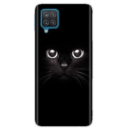 Husa Silicon Soft HQ Print, Compatibila Cu Oppo A55 5 G, Black Cat