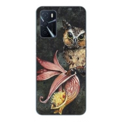 Husa Oppo A16 Silicon Gel Tpu Model Owl Painted