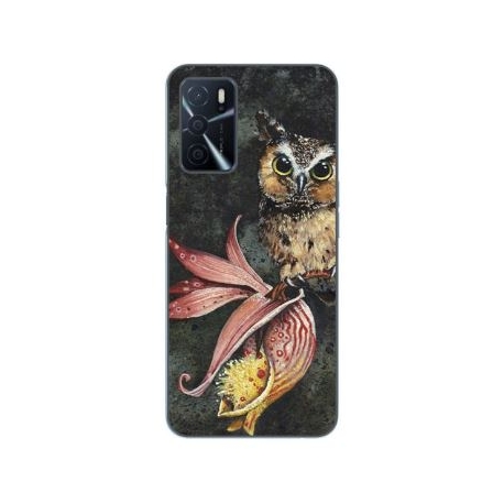 Husa Oppo A16 Silicon Gel Tpu Model Owl Painted