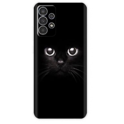 Husa Silicon Compatibila Cu Samsung A53 5G, Black cat