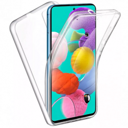 Husa Fully PC 360°, transparenta, compatibila cu Samsung Galaxy A8 2018