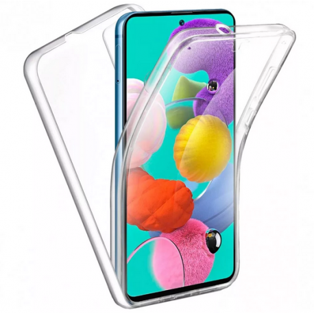 Husa Fully PC 360°, transparenta, compatibila cu Samsung Galaxy A8 2018