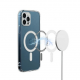 Husa Magsafe compatibila cu Apple iPhone 11 Pro Max, Transparenta, functie incarcare wireless