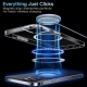 Husa Magsafe compatibila cu Apple iPhone 13 Mini, Transparenta, functie incarcare wireless