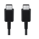 Incarcator de priza USB-C cu cablu Type C to Type C, compatibil cu Samsung Galaxy S22 Ultra 5G, 25W, negru, 1 metru