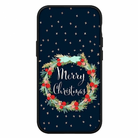 Husa personalizata Paramount model Merry Christmas 6, compatibila cu Samsung Galaxy A51, silicon cu interior microfibra, negru