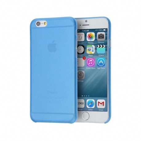 Husa APPLE iPhone 6 / 6S Plus - Ultra Slim (Albastru Transparent)