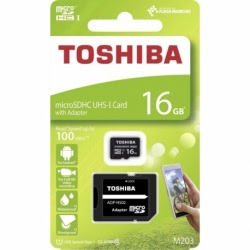 Card MicroSD 16GB + Adaptor (Clasa 10) M203 Toshiba