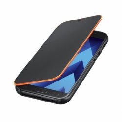 Husa Originala SAMSUNG Galaxy A5 2018 \ A8 2018 - Flip Wallet (Negru)