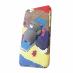 Husa APPLE iPhone 5\5S\SE - 4D Squishy (Cat on the Beach)