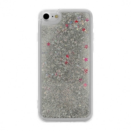 Husa HUAWEI P8 Lite 2017 / P9 Lite 2017 - Glitter Lichid (Argintiu)