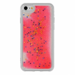 Husa HUAWEI P9 Lite Mini - Glitter Lichid (Rosu)