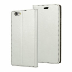 Husa SAMSUNG Galaxy J7 2017 - Magnet Piele (Argintiu)