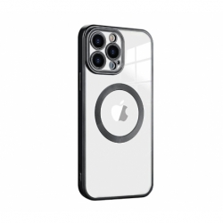 Husa HQ MagSure compatibila cu Samsung Galaxy S23 Plus, Negru, incarcare wireless
