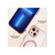 Husa HQ MagSure compatibila cu Apple iPhone 12, Rose Gold, incarcare wireless