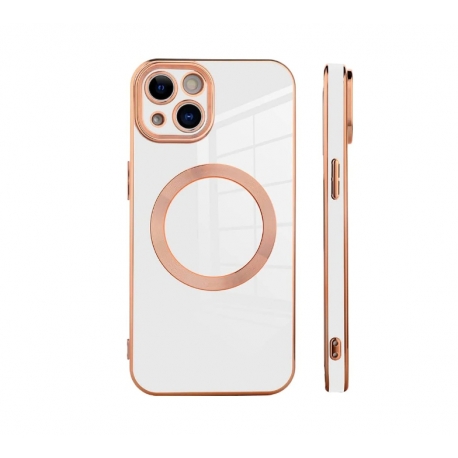 Husa HQ MagSure compatibila cu Samsung Galaxy S23 Ultra, Rose Gold, incarcare wireless