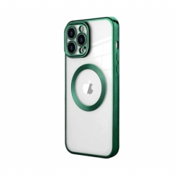 Husa HQ MagSure compatibila cu Apple iPhone 11 Pro, Verde Inchis, incarcare wireless