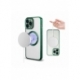 Husa HQ MagSure compatibila cu Apple iPhone 12, Verde Inchis, incarcare wireless