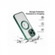 Husa HQ MagSure compatibila cu Apple iPhone 13 Pro, Verde Inchis, incarcare wireless