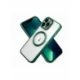 Husa HQ MagSure compatibila cu Samsung Galaxy S22, Verde Inchis, incarcare wireless