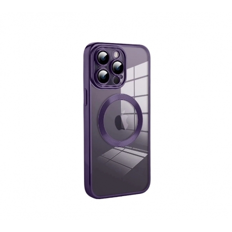 Husa HQ MagSure compatibila cu Apple iPhone 12 Pro Max, Mov, incarcare wireless