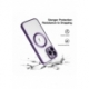 Husa HQ MagSure compatibila cu Apple iPhone 12 Pro Max, Mov, incarcare wireless