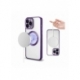Husa HQ MagSure compatibila cu Apple iPhone 14 Plus, Mov, incarcare wireless