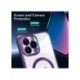 Husa HQ MagSure compatibila cu Apple iPhone 14 Plus, Mov, incarcare wireless
