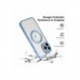 Husa HQ MagSure compatibila cu Apple iPhone 12, Albastru Deschis, incarcare wireless