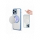Husa HQ MagSure compatibila cu Apple iPhone 13, Albastru Deschis, incarcare wireless