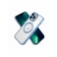 Husa HQ MagSure compatibila cu Apple iPhone 13, Albastru Deschis, incarcare wireless