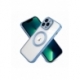 Husa HQ MagSure compatibila cu Apple iPhone 14, Albastru Deschis, incarcare wireless