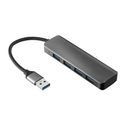 Hub USB cu 4 Porturi USB 2.0, negru