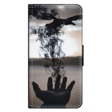 Husa personalizata tip carte HQPrint pentru Xiaomi Redmi 8, model Black Magic, multicolor, S1D1M0152