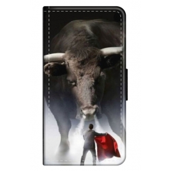 Husa personalizata tip carte HQPrint pentru Xiaomi Redmi 8, model Bull, multicolor, S1D1M0205