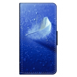 Husa personalizata tip carte HQPrint pentru Xiaomi Redmi 8, model Pana, multicolor, S1D1M0236