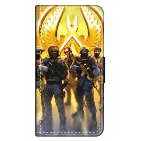 Husa personalizata tip carte HQPrint pentru Samsung Galaxy A02S, model Counter Strike, multicolor, S1D1M0062