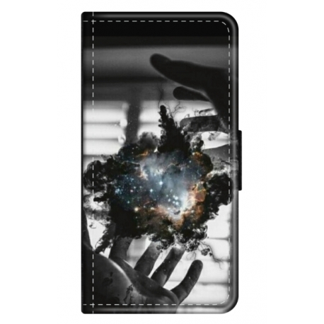 Husa personalizata tip carte HQPrint pentru Samsung Galaxy A03S, model Dark Magic, multicolor, S1D1M0020