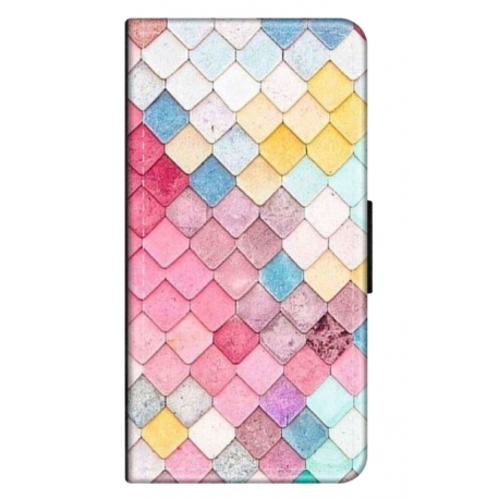 Husa personalizata tip carte HQPrint pentru Samsung Galaxy A03S, model Color Scales, multicolor, S1D1M0258