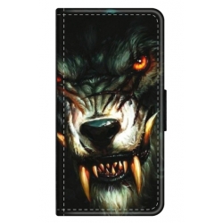 Husa personalizata tip carte HQPrint pentru Samsung Galaxy A03S, model Wolf, multicolor, S1D1M0286