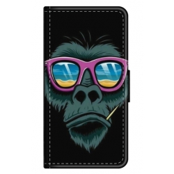 Husa personalizata tip carte HQPrint pentru Samsung Galaxy A03S, model Gorilla, multicolor, S1D1M0288