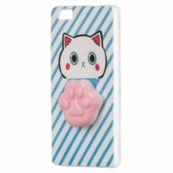 Husa HUAWEI P8 Lite - 4D Squishy (Kitty)