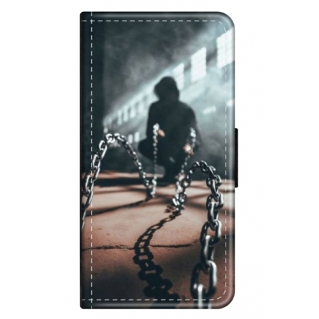 Husa personalizata tip carte HQPrint pentru Samsung Galaxy A04S, model Chain Man, multicolor, S1D1M0296