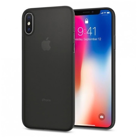 Husa APPLE iPhone X - Air Skin (Negru) Spigen
