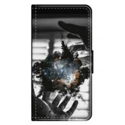 Husa personalizata tip carte HQPrint pentru Samsung Galaxy A12, model Dark Magic, multicolor, S1D1M0020
